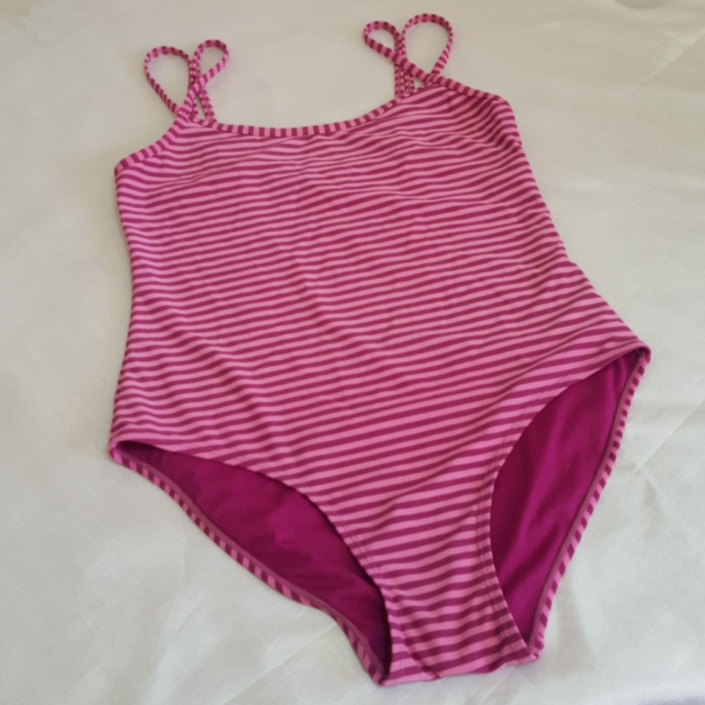 INMOCEAN girls striped one piece bathing suit